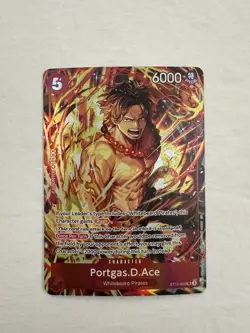 ENG One Piece CCG – Portgas.D.Ace (ST15-005) SR NM/M Pack Fresh - Image 1