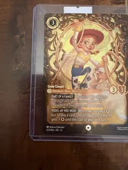 Disney Lorcana Wilds Unknown JESSIE Lively Cowgirl Enchanted Foil #223/204 - Image 2