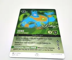 Genie Powers Unleashed Alternate Art Disney100 Promos Lorcana Foil No. 20 - Image 2
