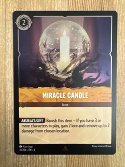Disney Lorcana Miracle Candle 31/204 Rare Ursula's Return Cold Foil holo - Image 1