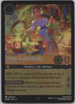 Lorcana Cold Foil - Isabela Madrigal - Caring Cultivator 19/204 - Wilds Unknown - Image 1