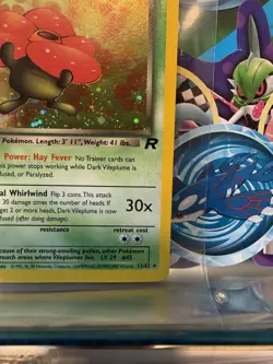1st Edition HOLO Dark Vileplume- Vintage Pokemon Card Team Rocket 13/82 LP WOTC - Image 5