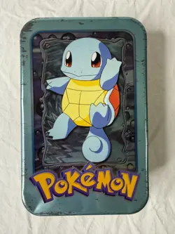Vintage Squirtle 1999 Topps TV Animation Edition Tin (with cards) Opened - Image 3