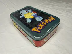 Vintage Squirtle 1999 Topps TV Animation Edition Tin (with cards) Opened - Image 5