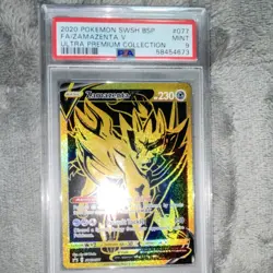 Zamazenta V Pokemon SWSH: Sword & Shield Promo SWSH077 PSA 9 Full Art Holo Card - Image 1
