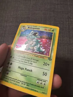 Nidoqueen Jungle Holo #07/64 English Pokemon Card LP - MP - Image 3