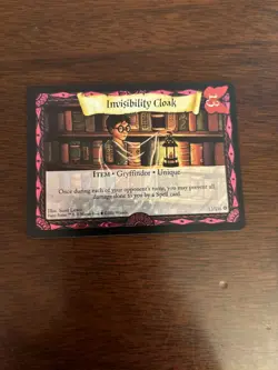 Harry Potter Trading Card Game Base Set Invisibility Cloak 13 - Image 1
