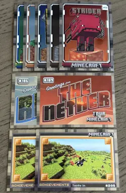 OPTICHROME STONE PARALLEL 2024 Panini Minecraft Trading Cards You Pick/Choose! - Image 1