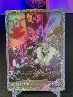 Solo Leveling Official Trading Card SL2E-085 [UR] IRON/KIM CHUL Mapniverse Card - Image 1