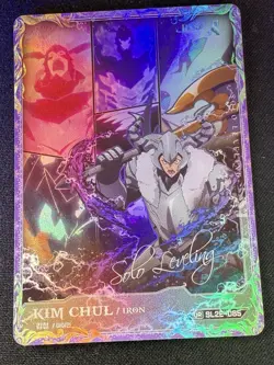 Solo Leveling Official Trading Card SL2E-085 [UR] IRON/KIM CHUL Mapniverse Card - Image 2