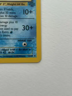 Vaporeon 12/64 Holo Rare Jungle Unlimited Pokemon WOTC Vintage Near Mint - Image 5