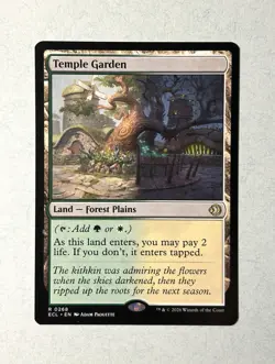 Magic: The Gathering Temple Garden ECL LAND R0268 NONfoil - Image 1