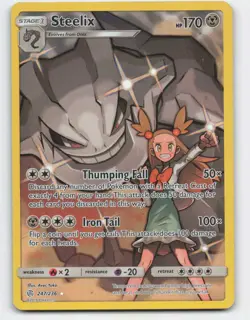2019 Pokemon, Cosmic Eclipse, #247/236 Steelix, Secret Rare MP - Image 1
