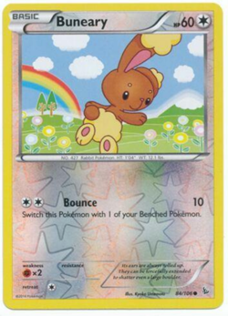 Buneary 84/106 | Mint/Near Mint | Reverse Holo | Pokemon XY Flashfire - Image 1