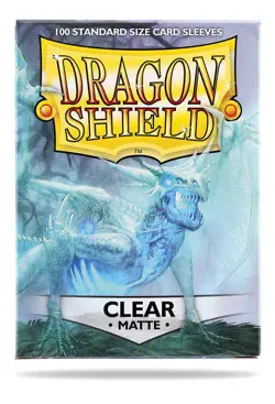 Dragon Shield Standard Sleeves - Matte Clear (100) Kartenhullen Magic Pokemon - Image 1
