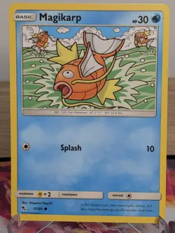 MAGIKARP 15/68 COMMON HIDDEN FATES POKEMON NM - Image 1
