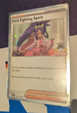 Pokemon TCG Iris's Fighting Spirit 149/159 JTG Ultra Ball League Stamp Asia Excl - Image 1
