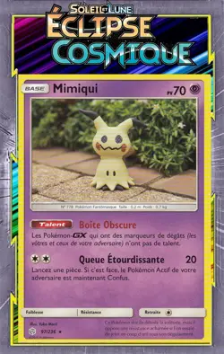 Mimiqui - SL12:Eclipse Cosmique - 97/236 - Carte Pokemon Francaise - Image 1