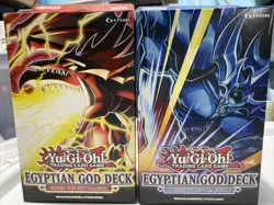 Egyptian God Decks - Set of 2 - Both Decks - Slifer & Obelisk YuGiOh 1st Edition - Image 1