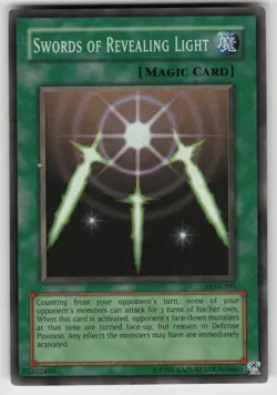 Swords of Revealing Light LOB-101 2002 Original Super Rare Unlimited YU-GI-OH - Image 1