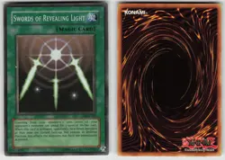 Swords of Revealing Light LOB-101 2002 Original Super Rare Unlimited YU-GI-OH - Image 3