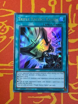 YUGIOH TRIPLE TACTICS TALENT ULTRA RARE NM BLMM-EN170 - Image 1