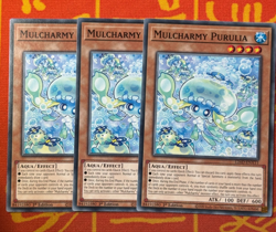 YUGIOH MULCHARMY PURULIA COMMON NM L26D-ENX11 x3 PLAYSET - Image 1
