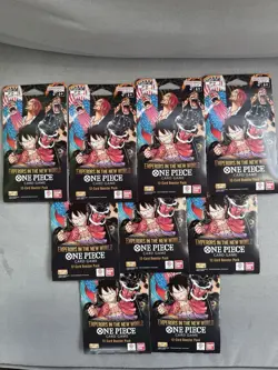 One Piece Op-09 Emperors In The New World Sleeved Booster Pack English Lot Of 9 - Image 1