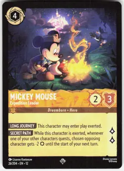 Mickey Mouse Expedition Leader 26/204 Wilds Unknown Disney Lorcana - Image 1
