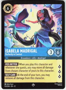 Isabela Madrigal Perfectly in Control 153/204 Wilds Unknown Disney Lorcana - Image 1
