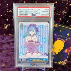 PSA 10 Weiss Schwarz Re:ZERO RZ/S46-P06 PR Promo Rem " Happy Birthday " Gem Mint - Image 1