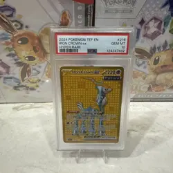 2024 POKEMON TEF EN-TEMPORAL FORCES HYPER RARE #216 IRON CROWN EX PSA 10 - Image 1