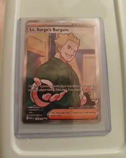 Lt. Surge's Bargain 170/132 Ultra Rare Full Art Pokemon Mega Evolution MINT! - Image 1