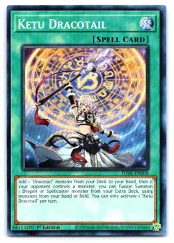 Yugioh Ketu Dracotail Super Rare Justice Hunters JUSH-EN008 - Image 1