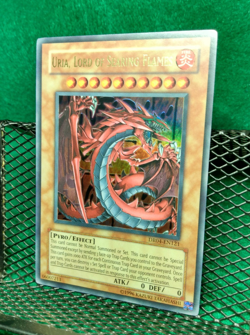 Yugioh! - Uria, Lord of Searing Flames - DR04-EN121 - Ultra Rare - NEAR MINT! - Image 2