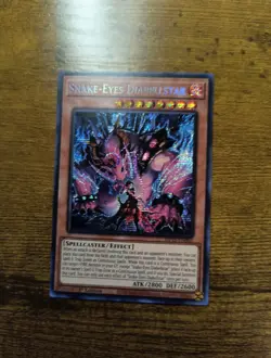Snake-Eyes Diabellstar MP25-EN062 Prismatic Secret Rare 2025 Mega-Pack Yugioh NM - Image 1
