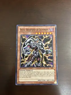 YuGiOh! TCG Skull Archfiend of Lightning BP01-EN006 Unlimited Starfoil LP - Image 1