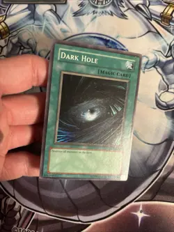 (40) Yu-Gi-Oh Card YUGIOH DARK HOLE SUPER RARE LOB-052 Unlimited LP/MP - Image 2
