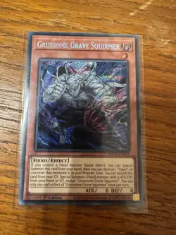 Gruesome Grave Squirmer - MP25-EN065 - Prismatic Secret Rare YuGiOh - Image 1