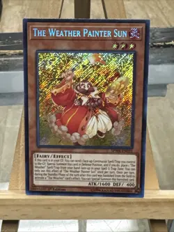 Yugioh *The Weather Painter Sun Secret Rare X1* (LP) 1st Edition SPWA-EN032 - Image 1