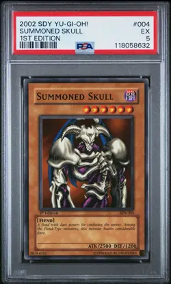 Summoned Skull SDY-004 - PSA 5 - 1st Edition YuGiOh! - Image 1