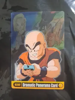 Krillin Android 18 DRAGON BALL Dramatic Panorama Card DXPZ-06-632 Morinaga Rare - Image 1