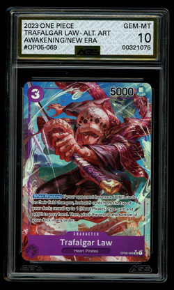 AGS 10 TRAFALGAR LAW Alt Art OP05-069 SR - ONE PIECE - English Card - Gem-Mint - Image 1