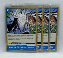 [4x] Ama no Murakumo Sword Playset - OP06-056 - One Piece Blue Card NM - Image 1