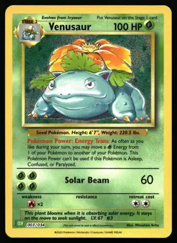 Venusaur #003/034 Pokemon Trading Card Game Classic - Image 1