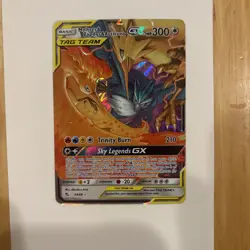 Moltres & Zapdos & Articuno GX 44/68 Tag Team Hidden Fates Holo Pokemon Card - Image 1