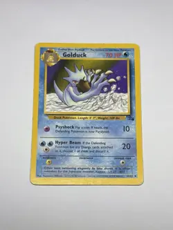 Vintage Pokemon Card TCG Golduck 35/62 Fossil Regular WoTC Uncommon MP - Image 1