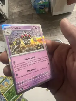 Claydol 95/197 Obsidian Flames Rare Holo Pokemon Card 2023 TCG NM In A Toploader - Image 1