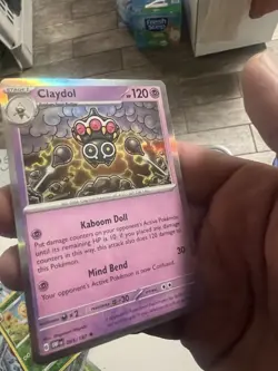 Claydol 95/197 Obsidian Flames Rare Holo Pokemon Card 2023 TCG NM In A Toploader - Image 2