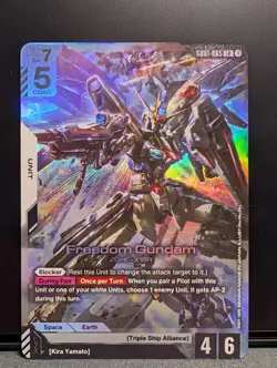 Gundam Card Game - Freedom Gundam - Newtype Rising - GD01-065 LR - NM - Image 1